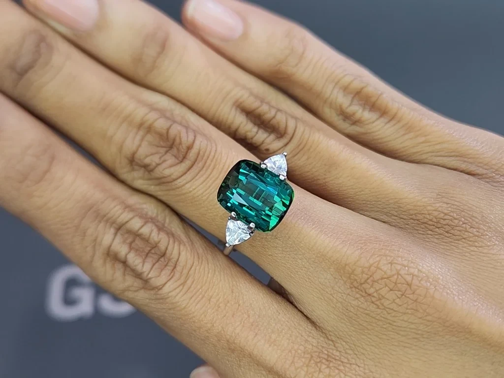 Tourmaline Lagoon cushion cut 7.49 carats, Afghanistan Image №5