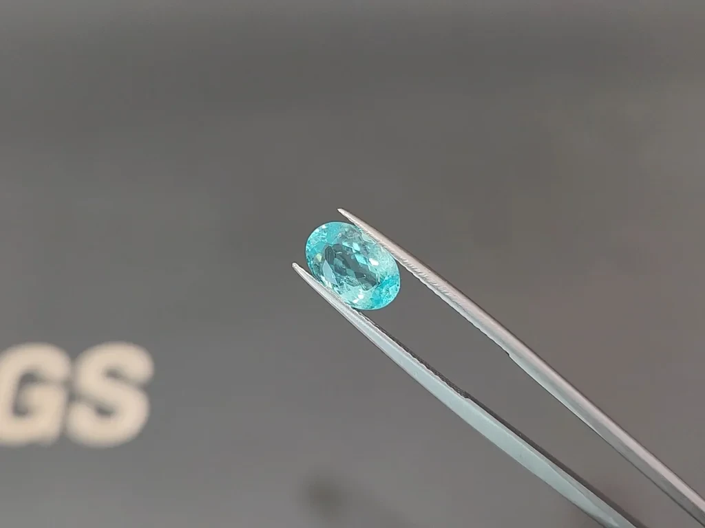 Neon blue Paraiba tourmaline oval cut 2.05 carats, Afghanistan Image №3