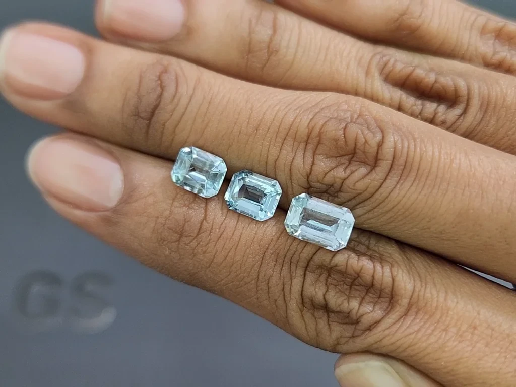 Achteckig geschliffener aquamarin 3,87 karat, Madagaskar Image №2