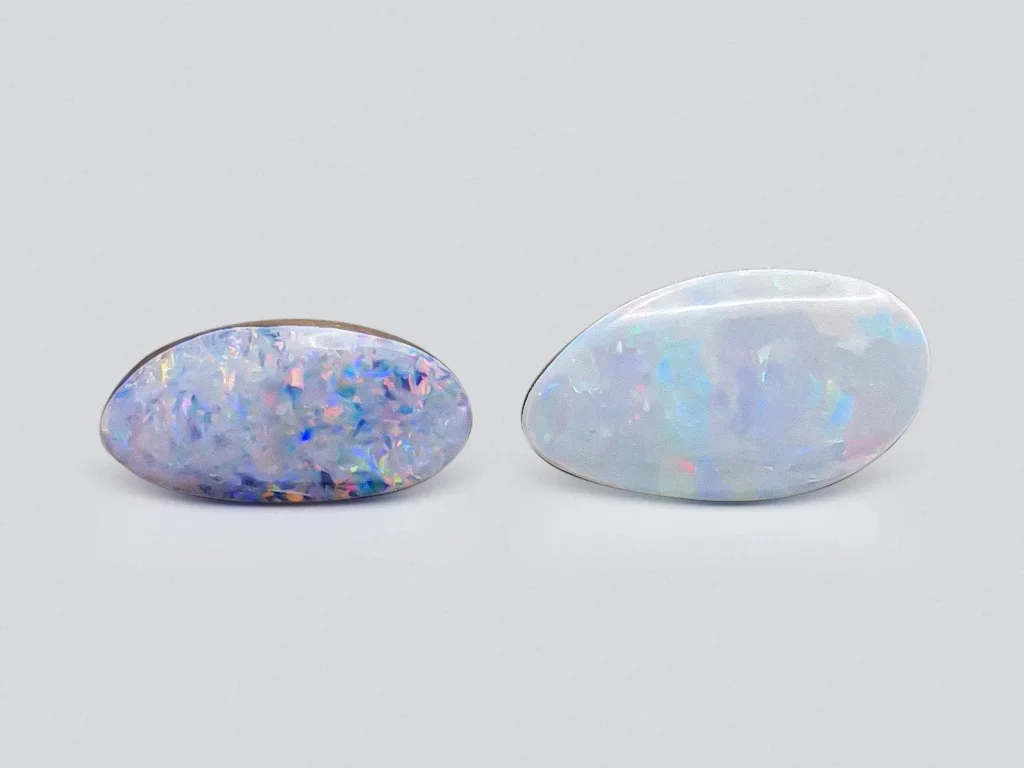 Pair of opals (doublet) 7.55 carats, Australia Image №1