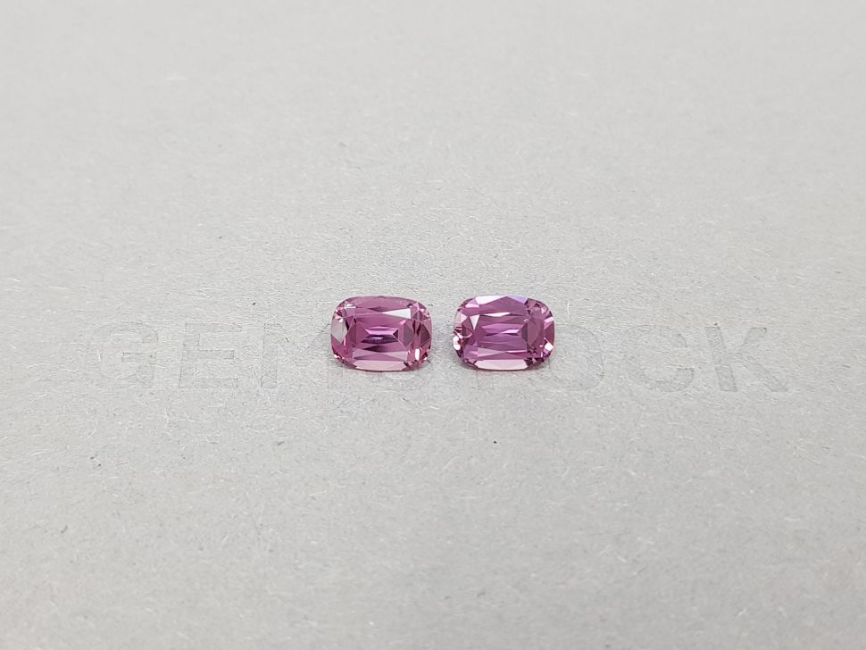 Pair of purple unheated sapphires 2.33 ct, Madagascar Image №1