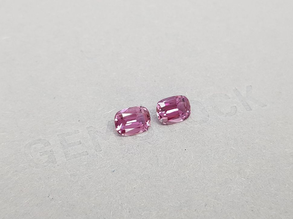 Pair of purple unheated sapphires 2.33 ct, Madagascar Image №2