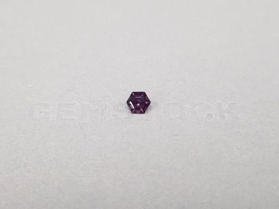 Intense purple spinel hexagon cut  0.63 ct photo