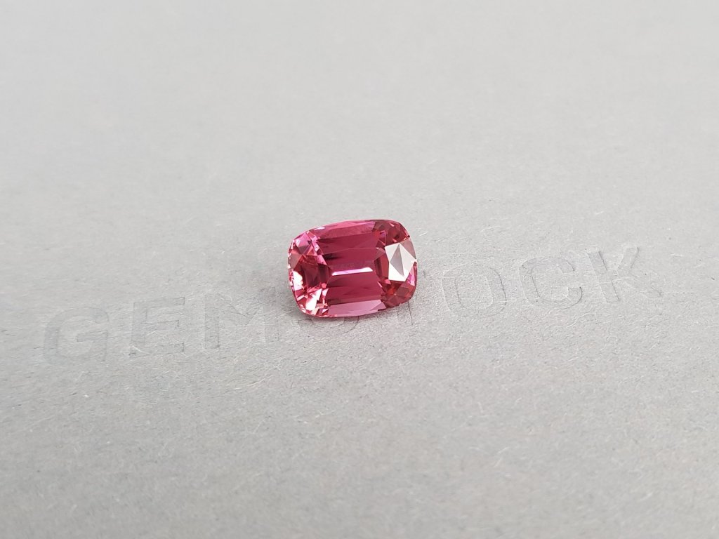 Ring with pink rubellite 3.55 carats in 18-carat white gold Image №5