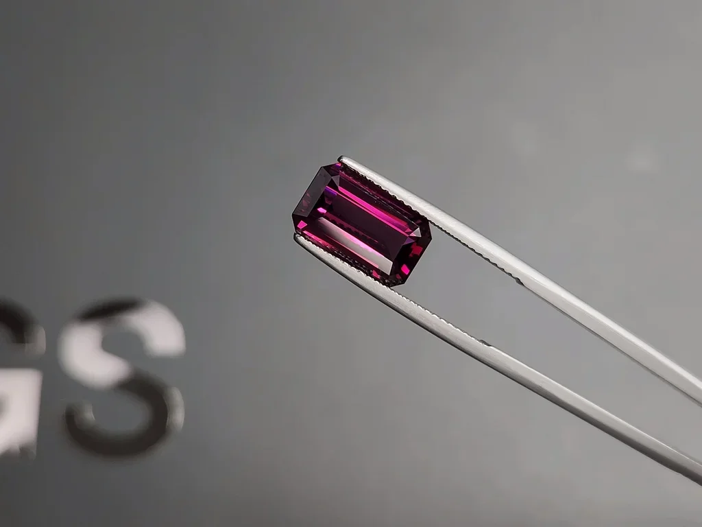 Granate rodolita de corte octogonal de Tanzania, 4,97 ct Image №3