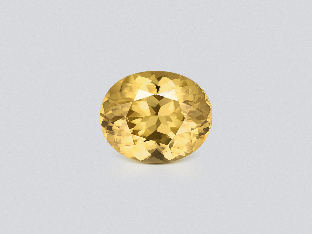 Zircon jaune taille ovale 10,45 carats, Tanzanie Image №1