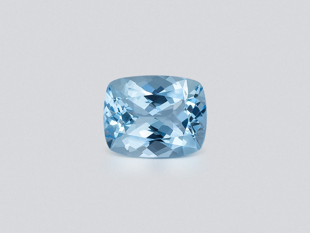 Aquamarine cushion cut 3.07 carats, Madagascar  Image №1
