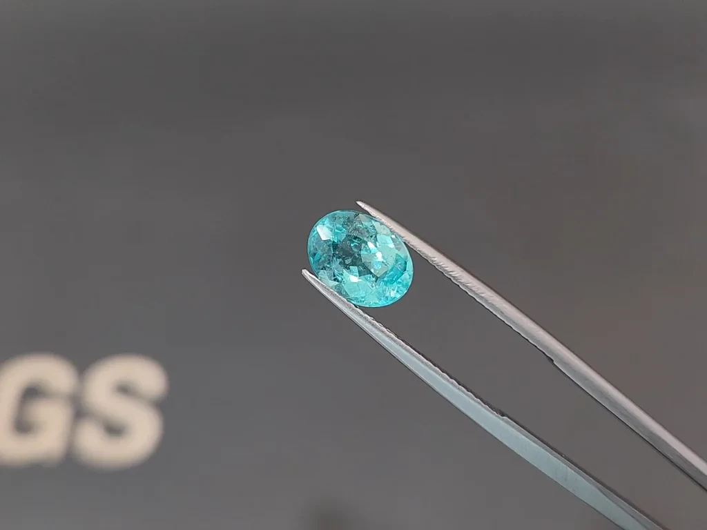 Neon Paraiba tourmaline oval cut 2.17 carats, Afghanistan Image №3