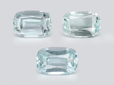 Ensemble aigues-marines taille coussin de 1,84 carat, Madagascar photo