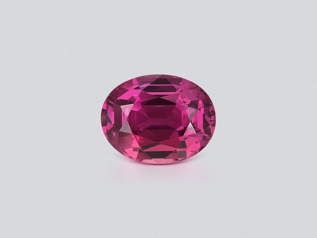 Rhodolith-granat oval geschliffener, leuchtend rosa 6,35 karat,Tansania Image №1