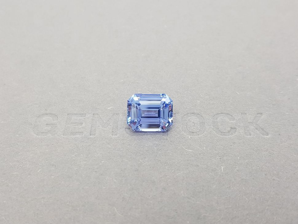 Violet-blue octagon cut sapphire 4.05 ct, Sri Lanka Image №1