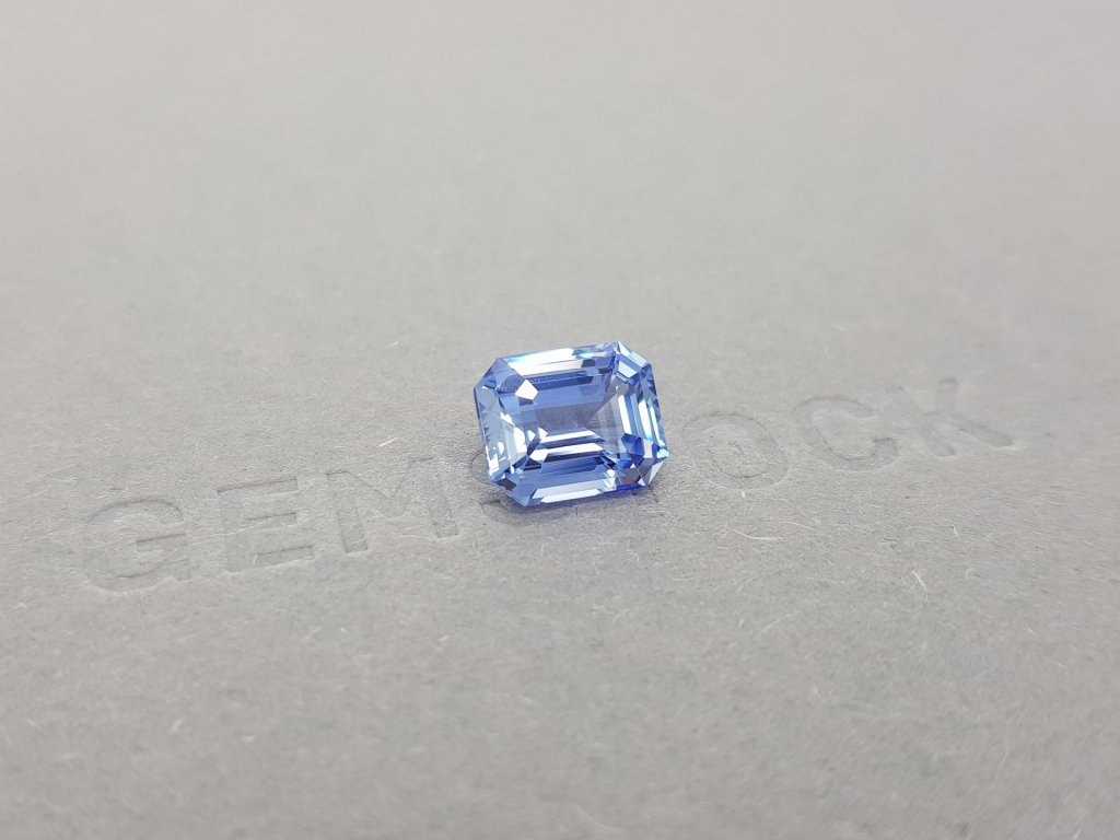 Violet-blue octagon cut sapphire 4.05 ct, Sri Lanka Image №2