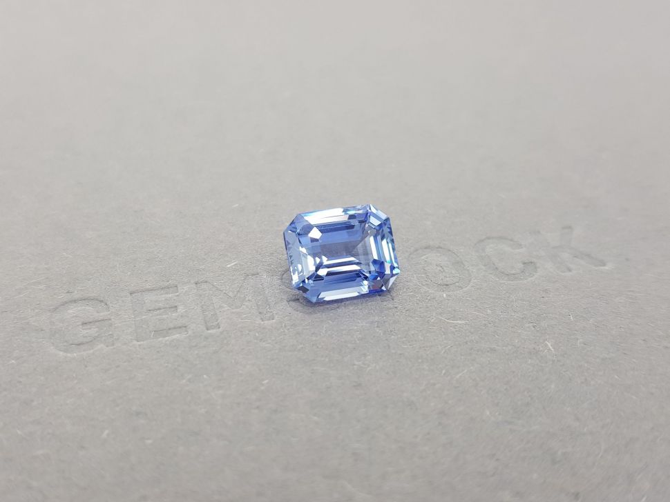Violet-blue octagon cut sapphire 4.05 ct, Sri Lanka Image №2