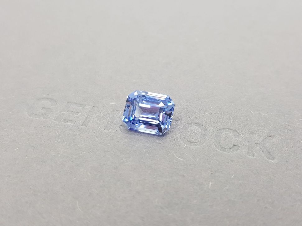 Violet-blue octagon-cut sapphire 4.05 ct, Sri Lanka Image №3