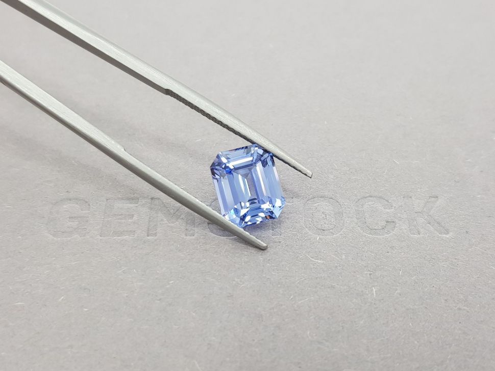 Violet-blue octagon cut sapphire 4.05 ct, Sri Lanka Image №4