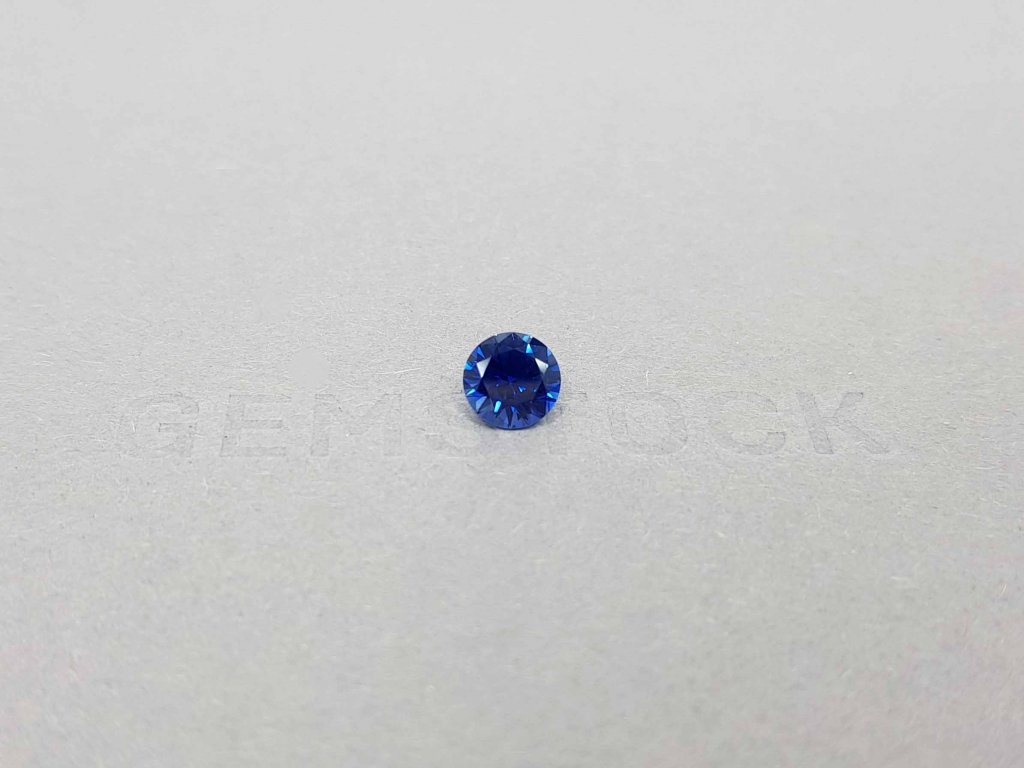 Round cut Royal blue sapphire 1.27 ct, Madagascar Image №1