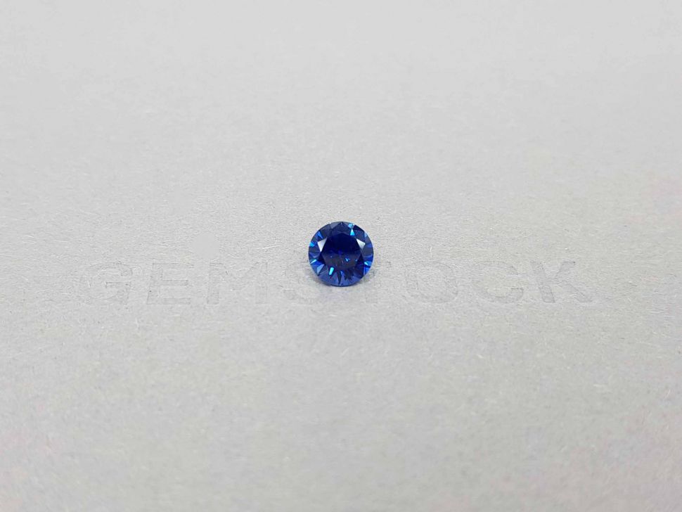 Round cut Royal blue sapphire 1.27 ct, Madagascar Image №1