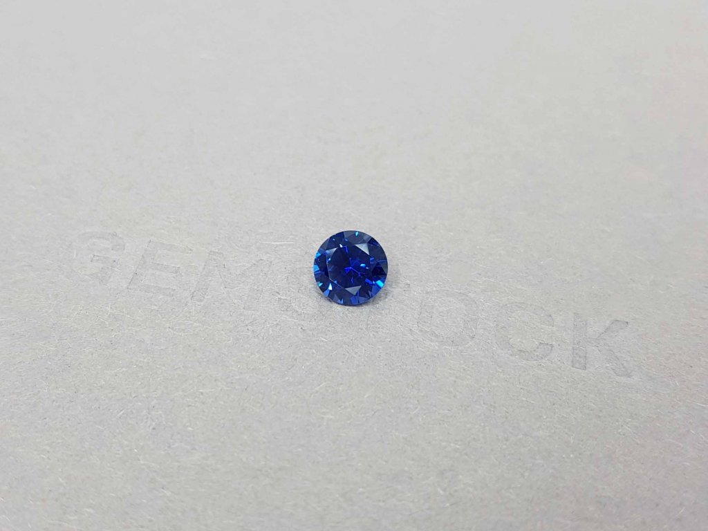 Round cut Royal blue sapphire 1.27 ct, Madagascar Image №3