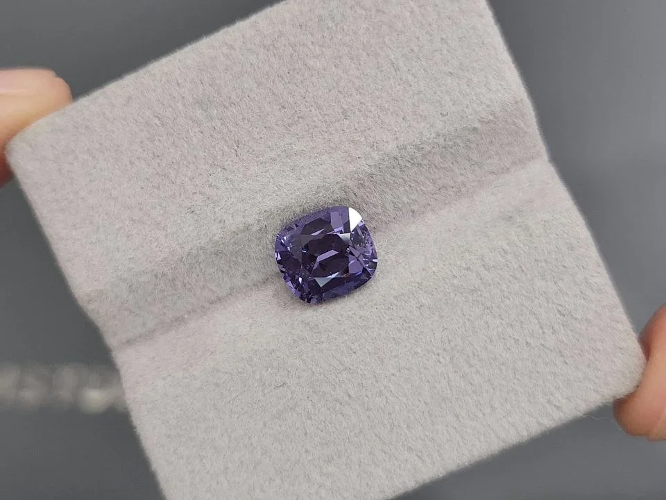 Violet blue spinel in cushion cut  2.50 carats, Sri Lanka Image №4