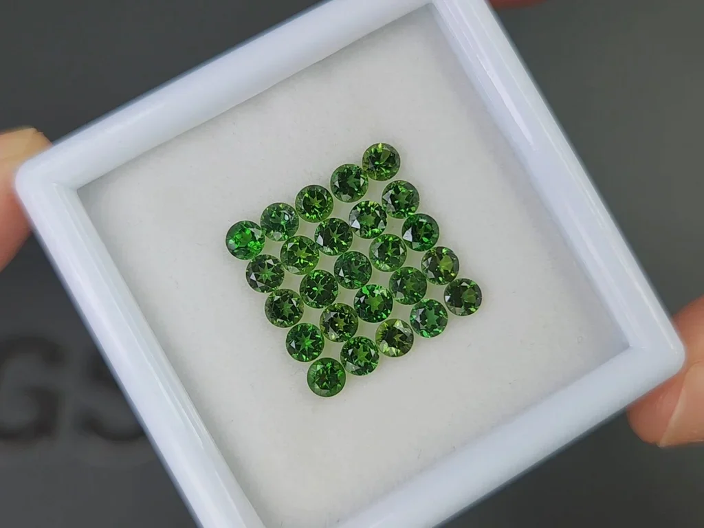 Lot de tourmaline chromée jaune-verte 3,14 carats, Tanzanie  Image №2