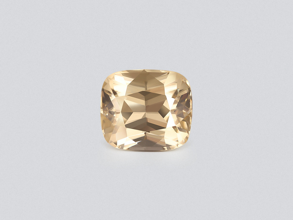 Yellow zircon cushion cut  10.67 carats, Tanzania Image №1