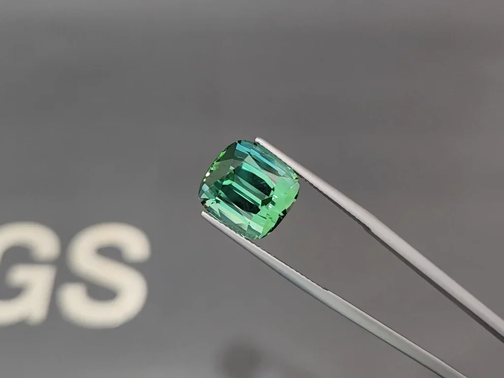 Grande tourmaline lagon taille coussin 12,35 carats, Afghanistan  Image №3
