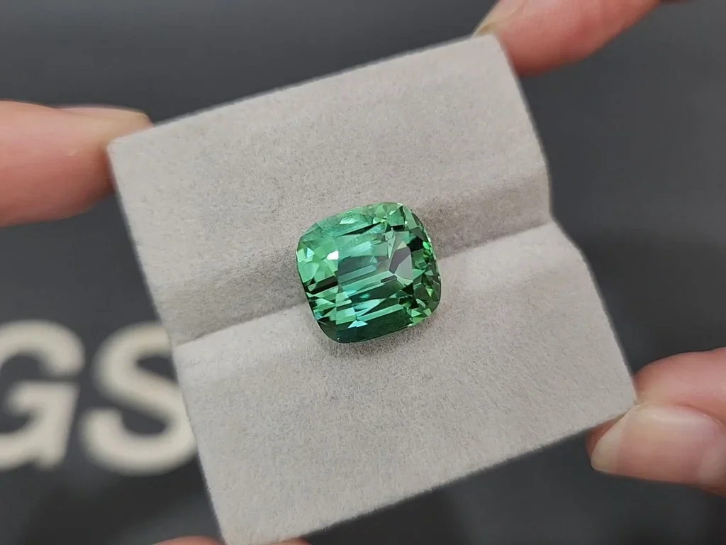 Grande tourmaline lagon taille coussin 12,35 carats, Afghanistan  Image №4