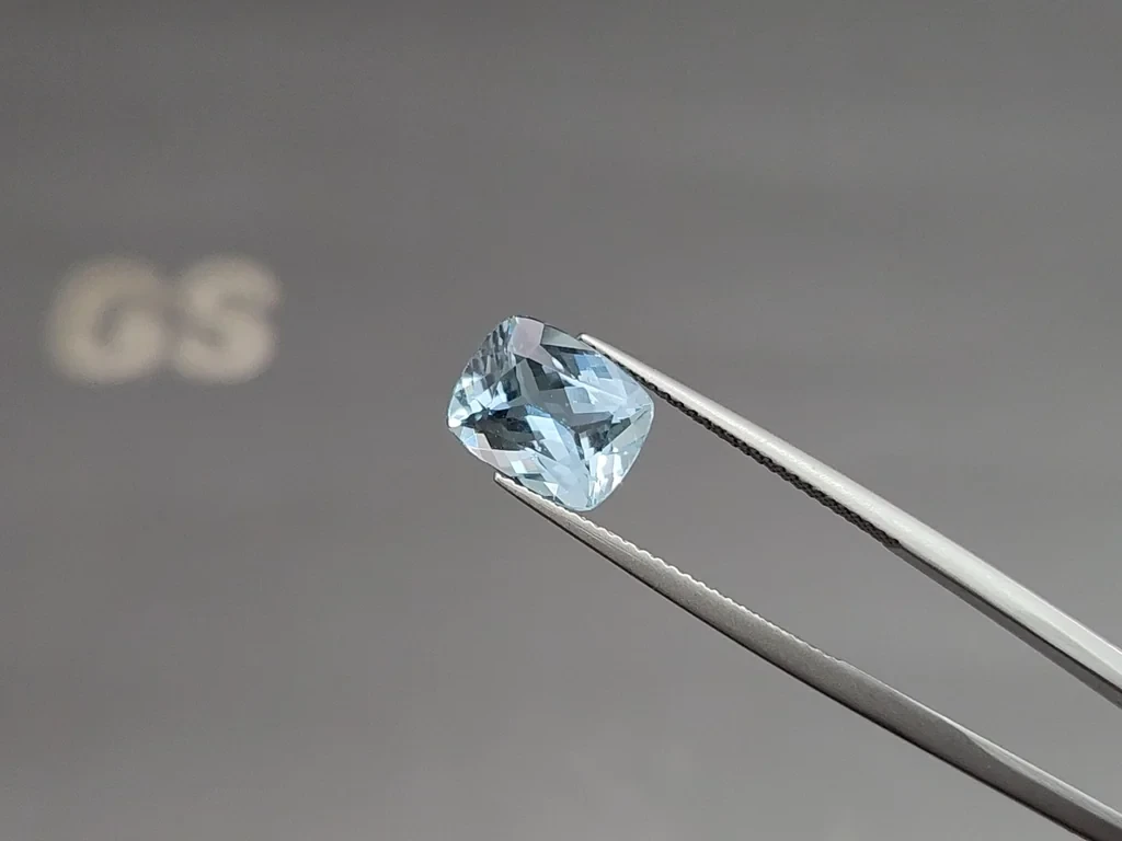 Aguamarina talla cojín de 3,09 quilates, Madagascar  Image №3