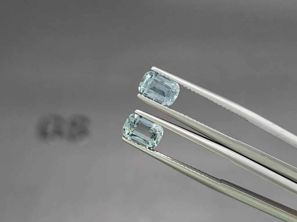 Set of aquamarines cushion cut 4.39 carats, Madagascar Image №3
