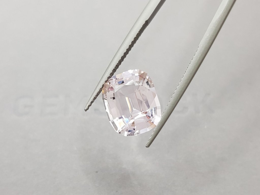 Cushion cut Baby-pink morganite 4.83 ct from Africa Image №4