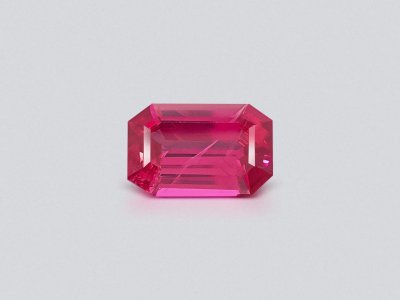 Vivid pinkish-red Burmese spinel in octagon cut 5.22 ct photo