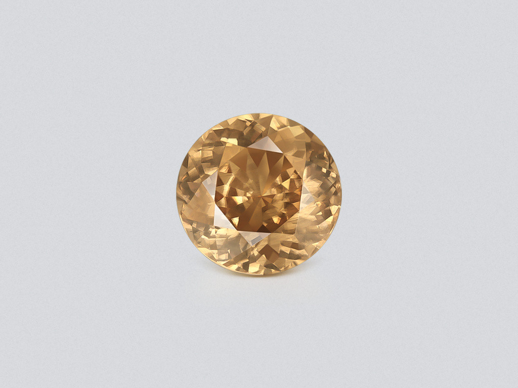 Zircon brun taille ronde 10,24 carats, Tanzanie Image №1