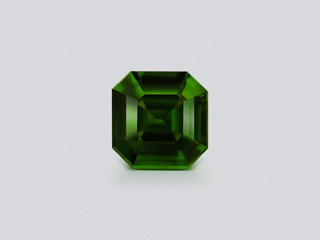Circón verde intenso talla Asscher 1,72 ct, de Tanzania Image №1