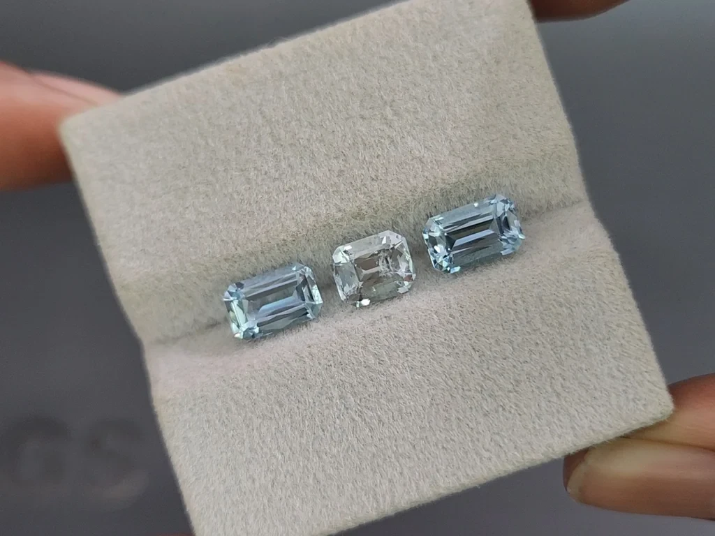 Achteckig geschliffener aquamarin 3,29 karat, Madagaskar Image №5