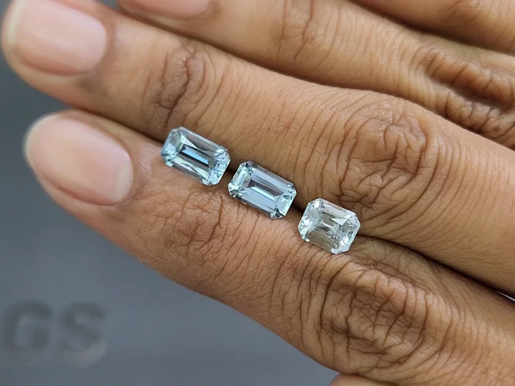 Achteckig geschliffener aquamarin 3,29 karat, Madagaskar Image №2