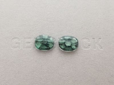 Pair of rare trapiche emeralds 4.89 ct, Colombia photo
