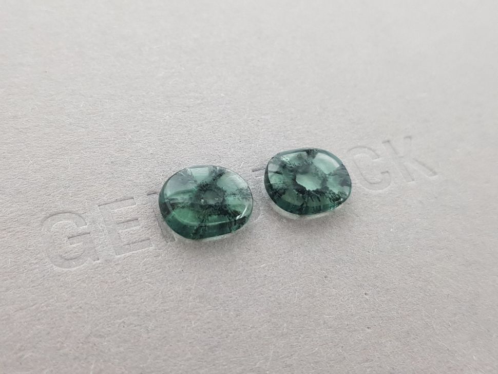 Pair of Colombian Trapiche emeralds 4.89 ct Image №2