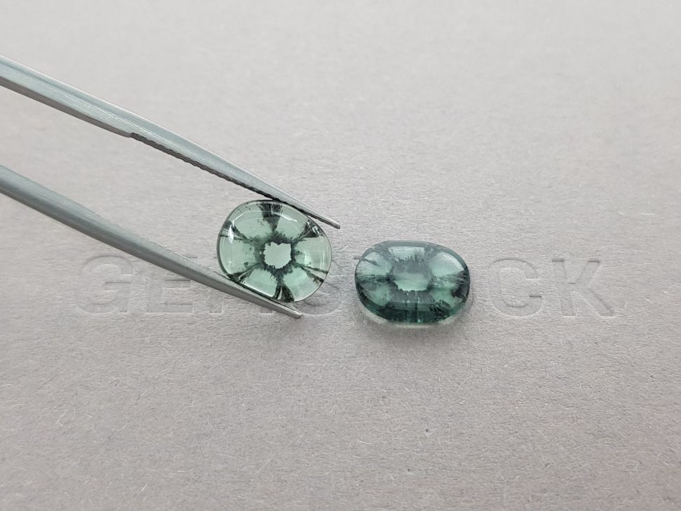 Pair of Colombian Trapiche emeralds 4.89 ct Image №4
