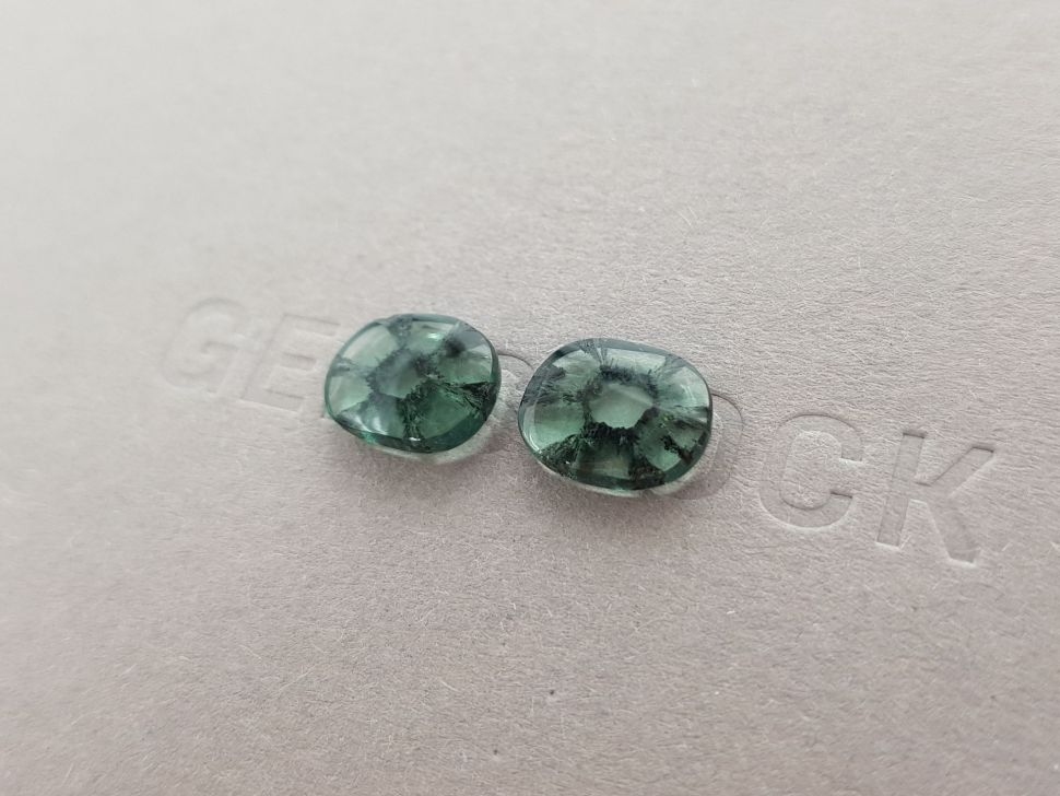Pair of Colombian Trapiche emeralds 4.89 ct Image №3