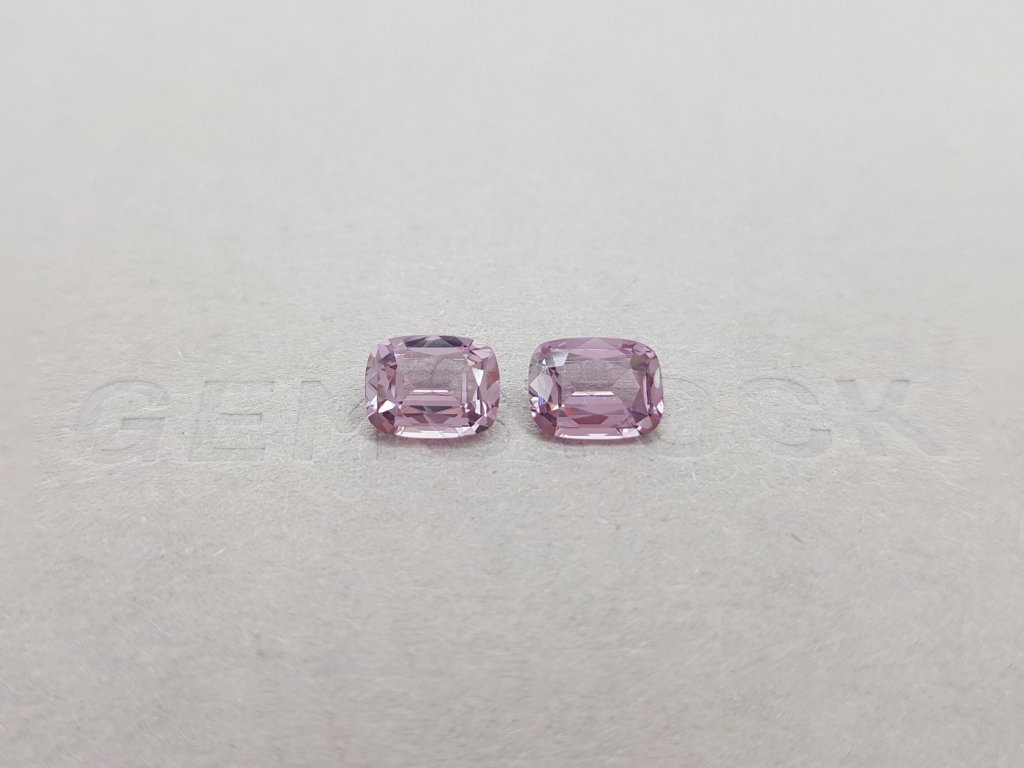 Pair of purple-pink Burmese spinels 2.74 ct Image №1