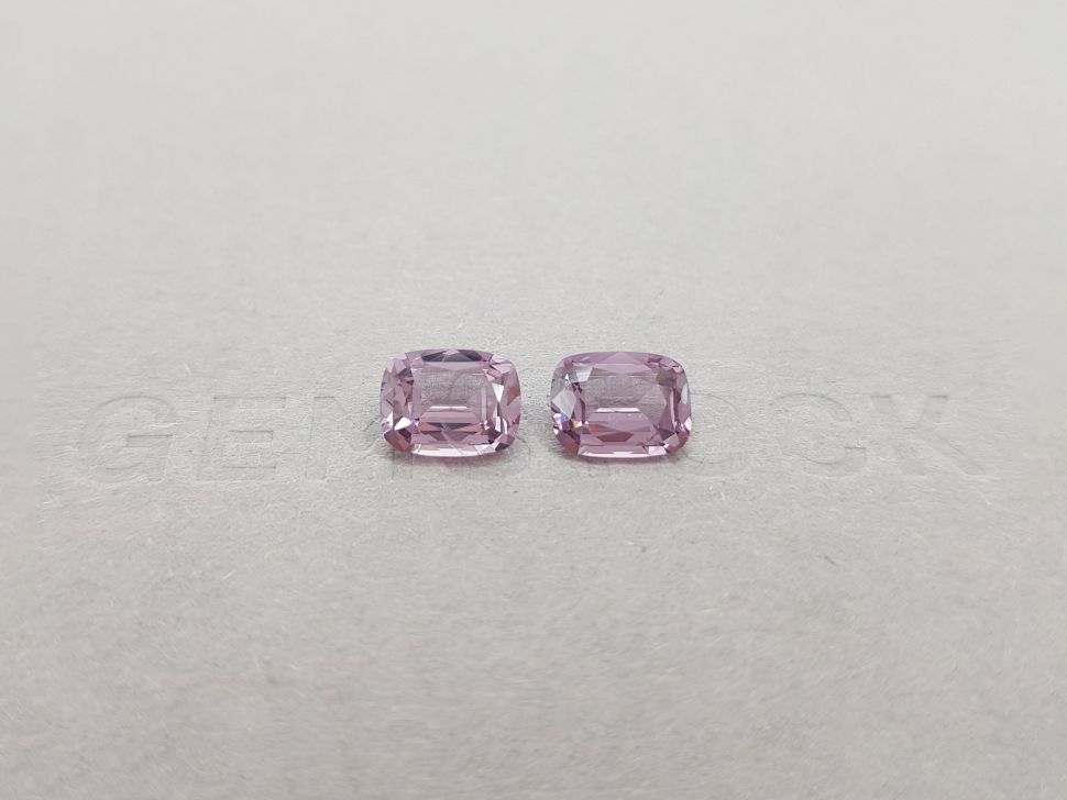 Pair of purple-pink Burmese spinels 2.74 ct Image №1