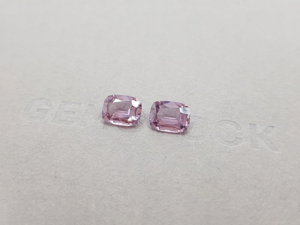 Pair of purple-pink Burmese spinels 2.74 ct Image №3