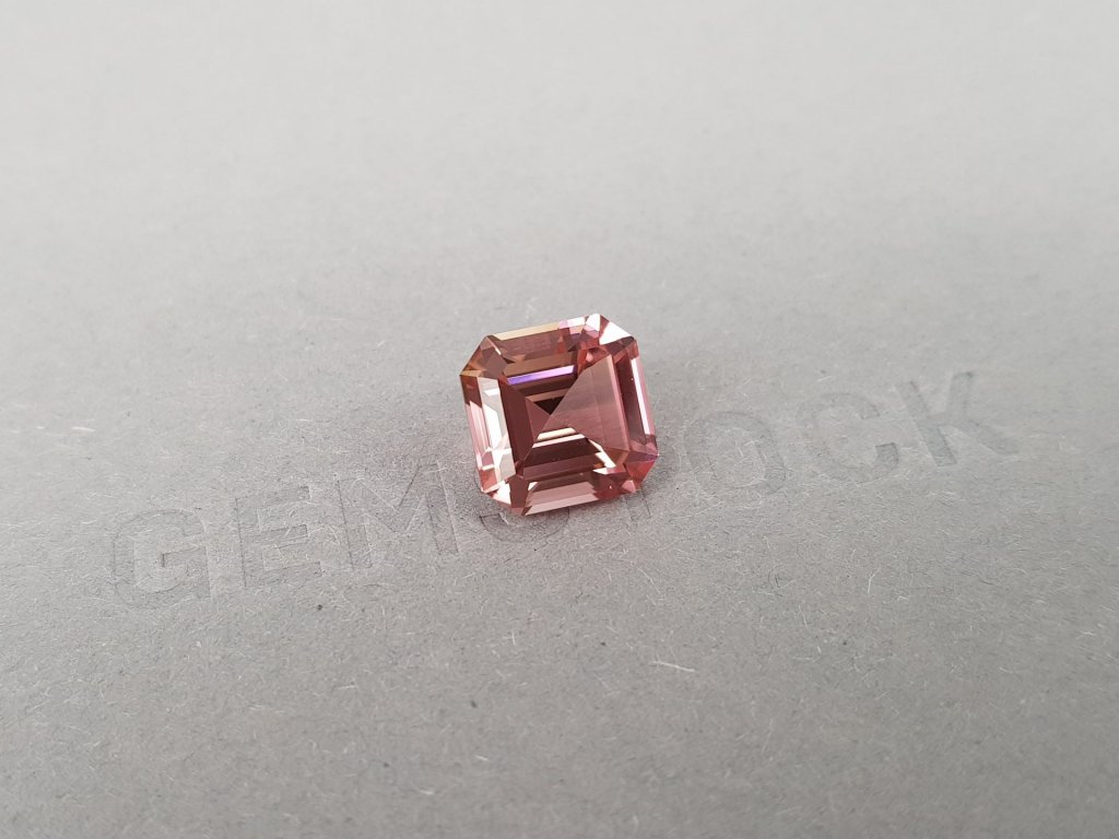 Pink tourmaline in a precision asscher cut 5.62 ct, Congo Image №3