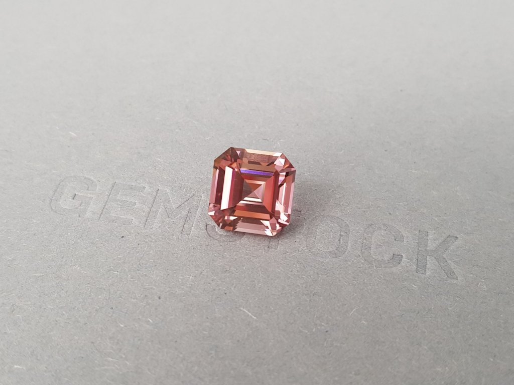 Pink tourmaline in a precision asscher cut 5.62 ct, Congo Image №2