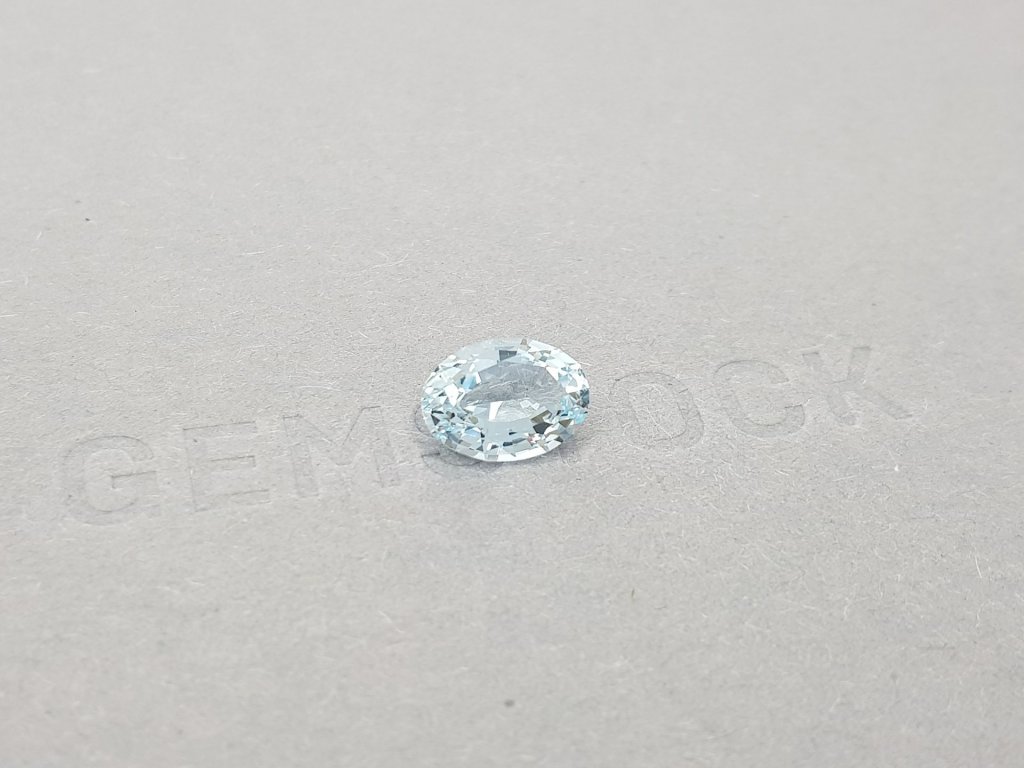 Light blue oval cut aquamarine 1.96 ct from Africa Image №2