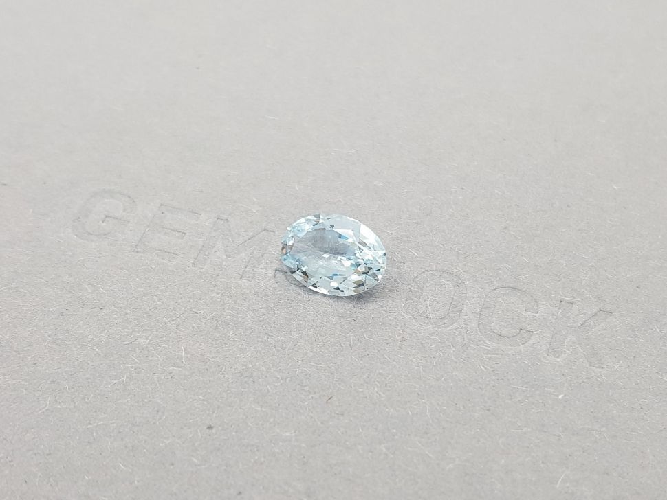 Light blue oval cut aquamarine 1.96 ct from Africa Image №3