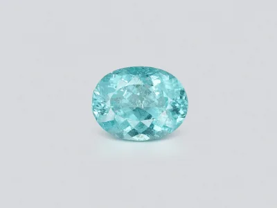 Tourmaline Paraiba bleu tendre taille ovale 6,52 carats du Mozambique photo