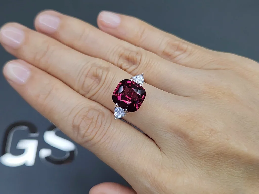 Granate rodolita talla cojín 7,05 quilates, Sri Lanka  Image №5