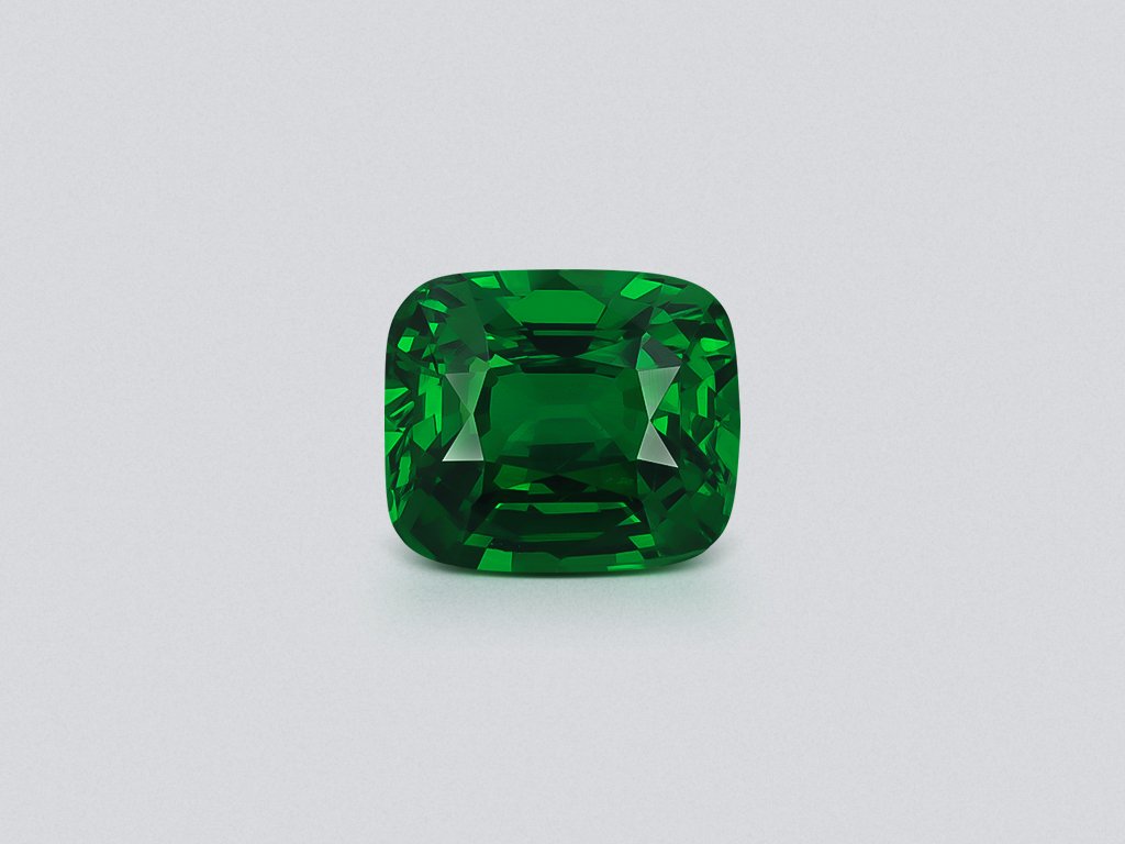 Tsavorite garnet Vivid Green cushion cut 2.01 carats, Tanzania  Image №1
