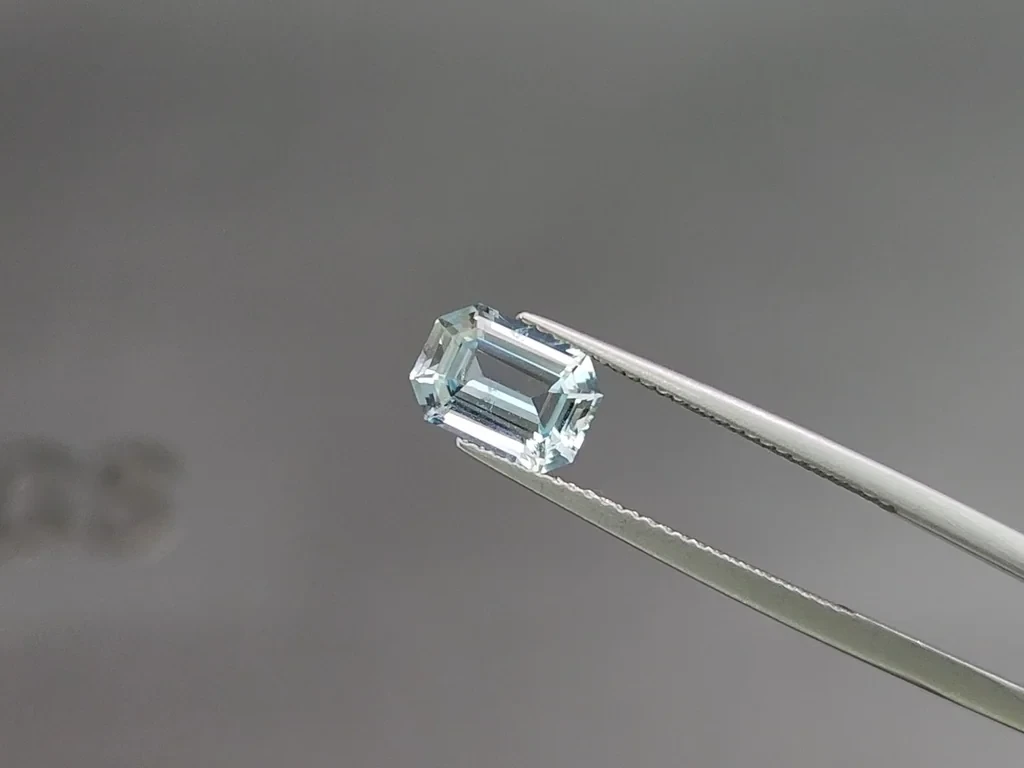 Satz achteckig geschliffener aquamarine 3,24 karat, Madagaskar Image №3